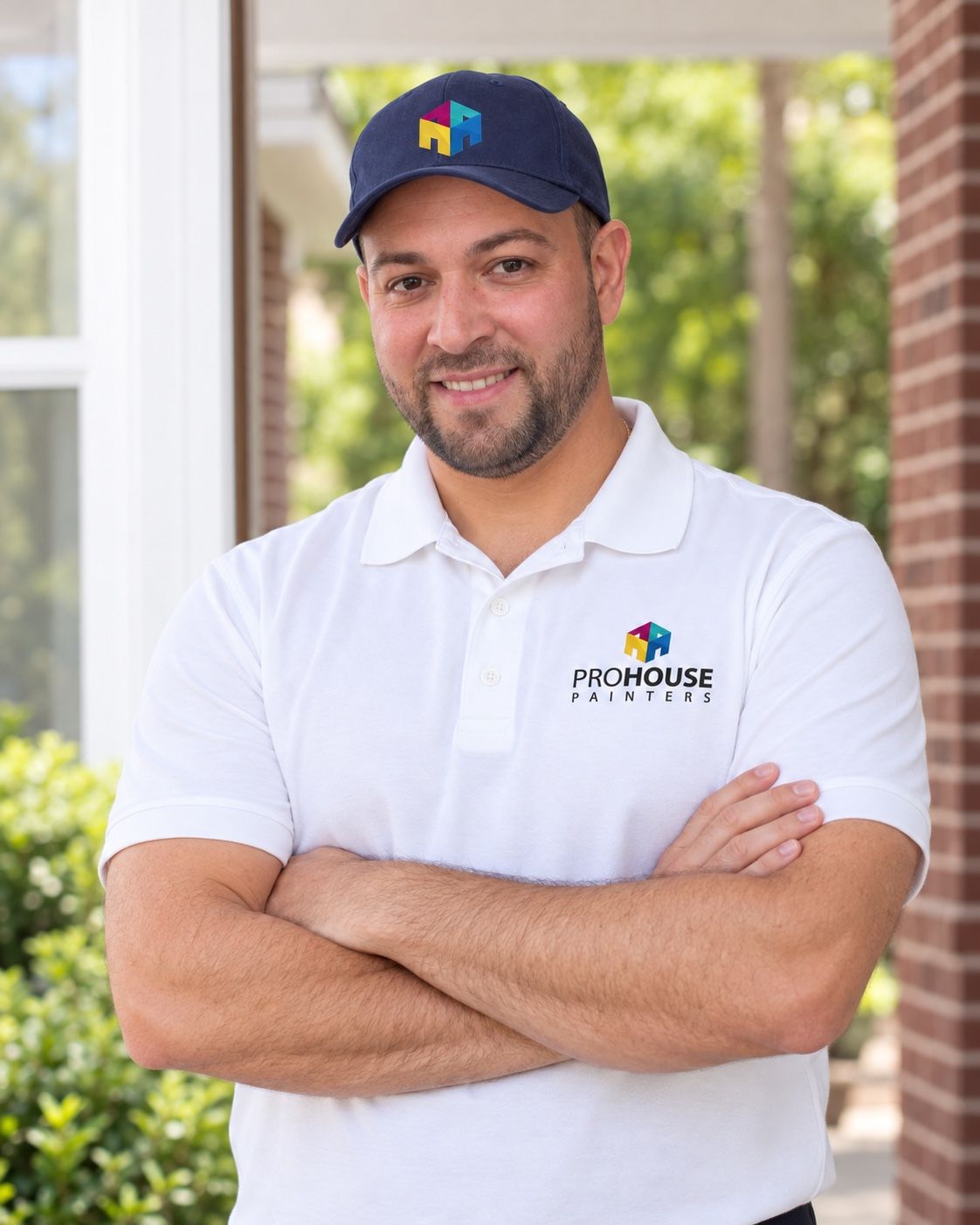 Pro House Painters estimator in a company polo and cap